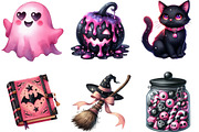 Creepy Black and Pink Halloween PNG, an Illustration by Designking (Thumbnail 3 of 4)