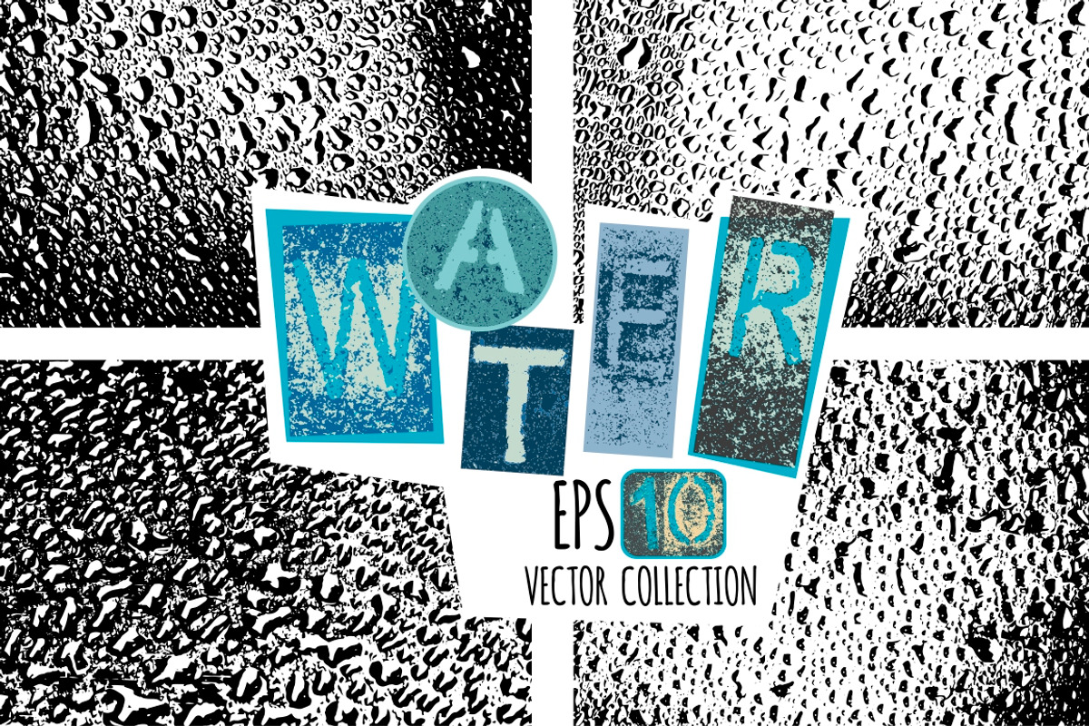 Water drops vector texture, a Texture Graphic by Seamless and more stuff (Photo 1 of 4)