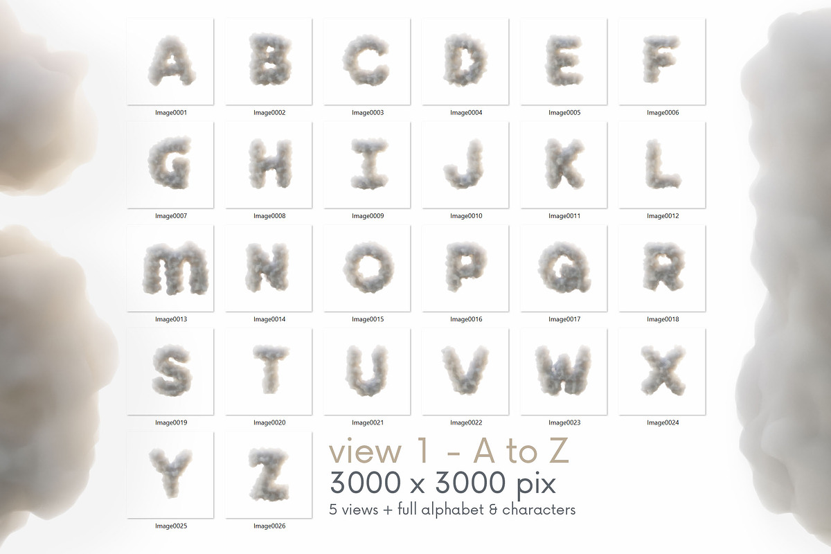 Foam or Cloud - 3D Lettering, a Graphic by MIIM (Photo 6 of 7)