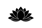 Lotus Flower Vector Icon Bundle, an Illustration by yasushie (Thumbnail 23 of 51)