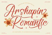 Arshapin Romantic Bold Calligraphy, a Script Font by stylishtype.co (Thumbnail 1 of 20)