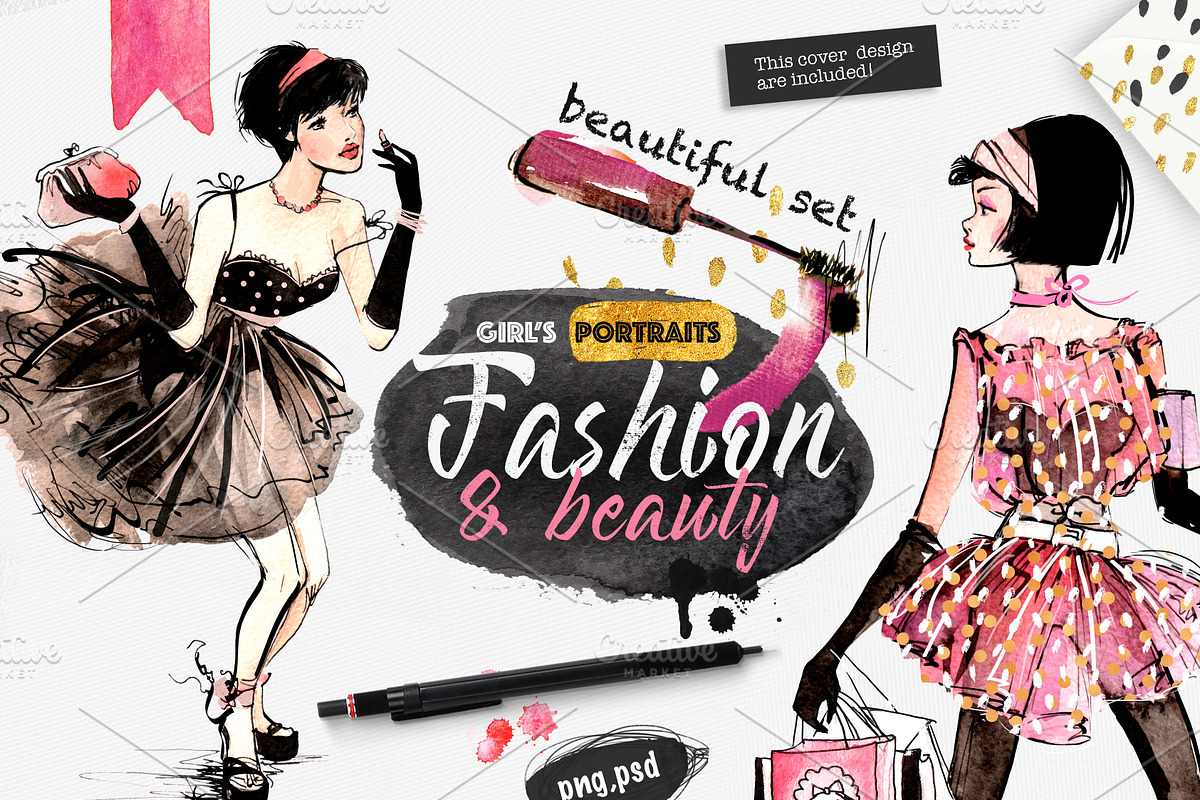 GIRLS AND PATTERNS, a Texture Illustration by Alisa Mikibith Art (Photo 6 of 15)