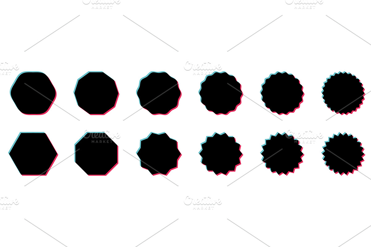 Blank Label Template, an Object Illustration by Vector Creator