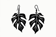 Leaf Earring Silhouette Bundle, an Object Graphic by abu67222 (Thumbnail 2 of 16)