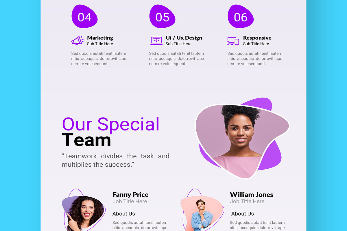 Agency Landing Page Layout, a Landing Page Template by CreativeShaper (Photo 4 of 6)