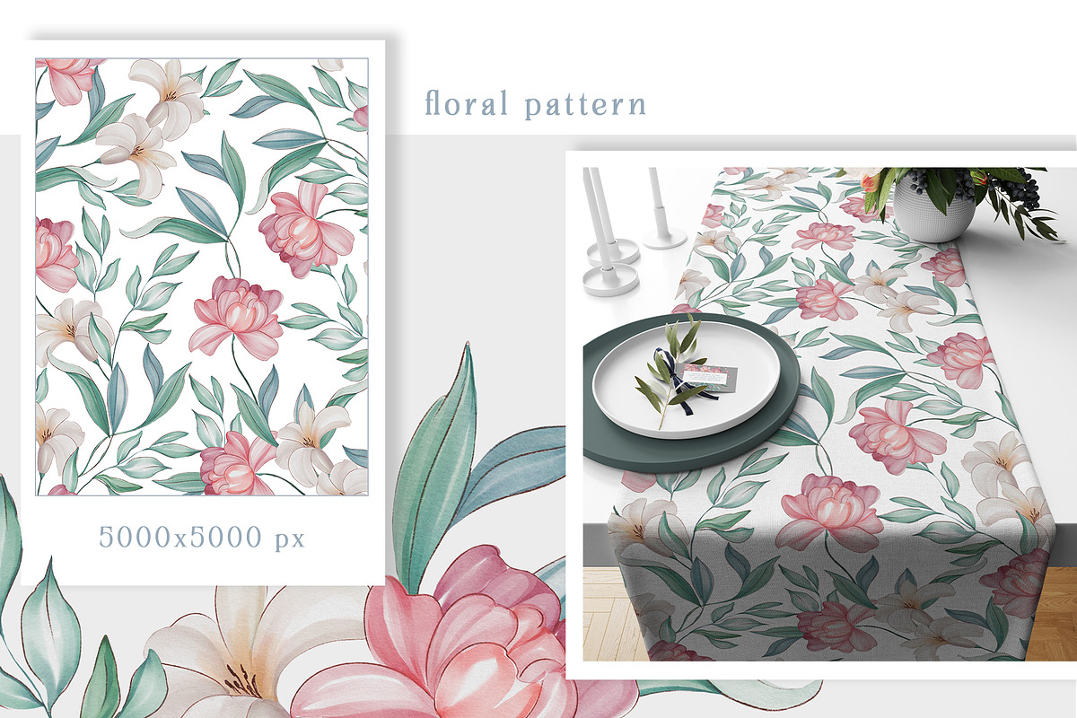 Lovely Garden. Pattern collection, a Pattern Graphic by DamriNa art (Photo 6 of 11)