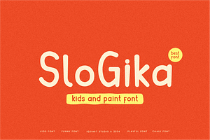 Slogika - Kids Font, a Sans Serif Font by Iqsiart Studio