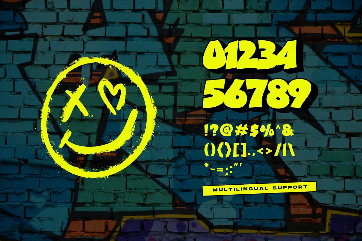 Graffiti Rusty - Graffiti Font, a Handwritten Font by Nirmana Visual (Photo 4 of 5)