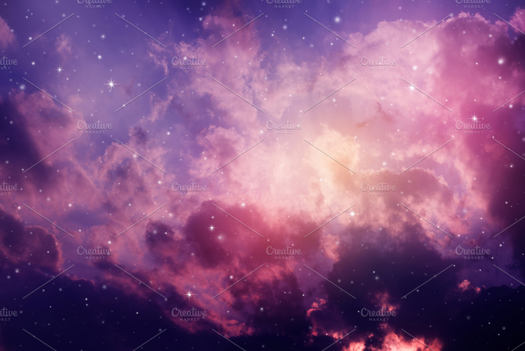 night sky with stars., a Nature Photo by Nednapa