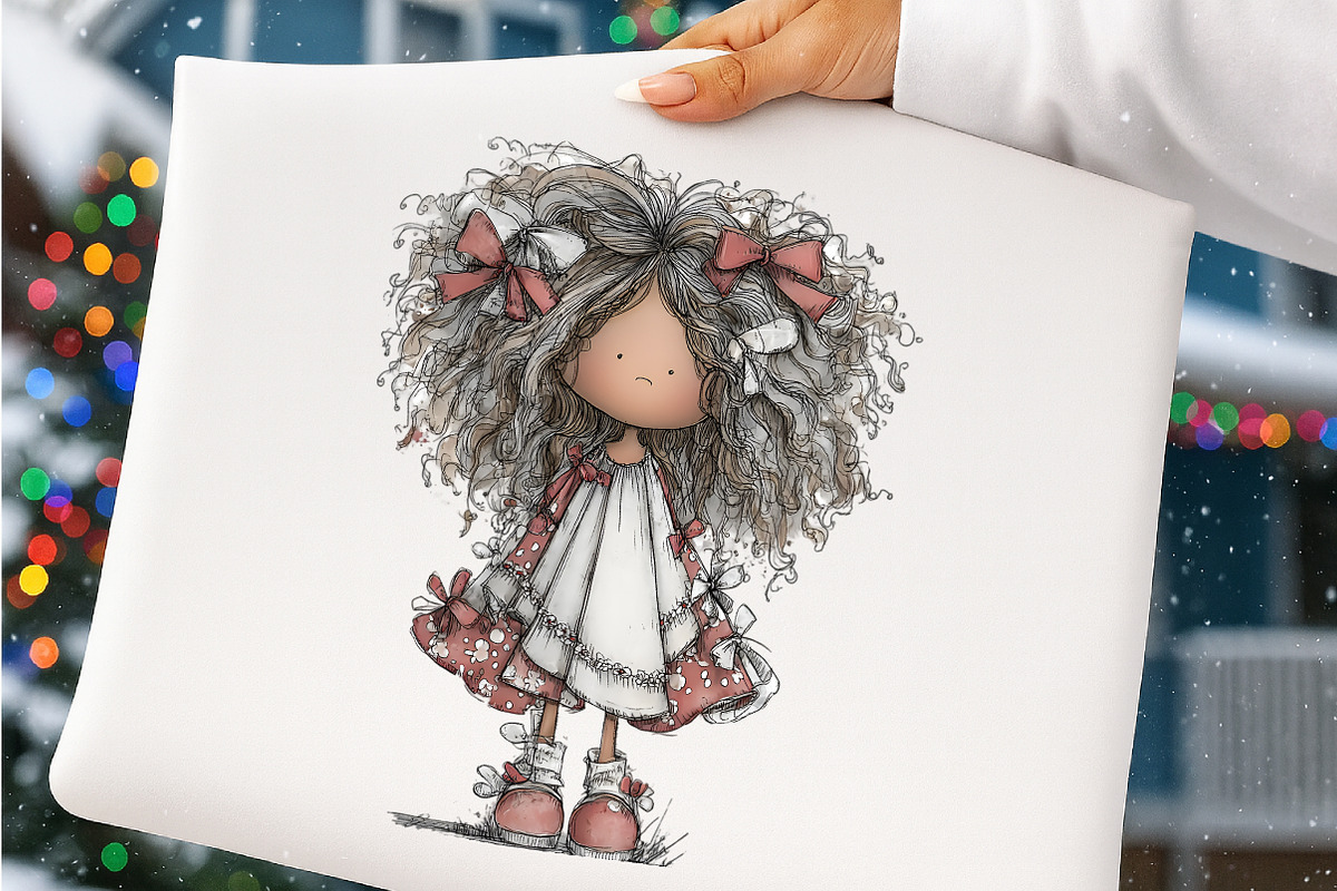 Whimsical Summer Girls Clipart, an Illustration by SinaCreation (Photo 8 of 9)