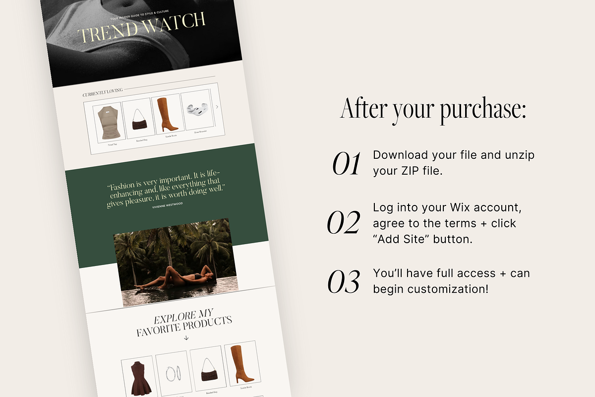 GOLDEN HOUR | Wix Website Template preview 7