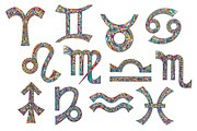 Zodiac signs collection, an Object Graphic by xgart (Thumbnail 2 of 9)