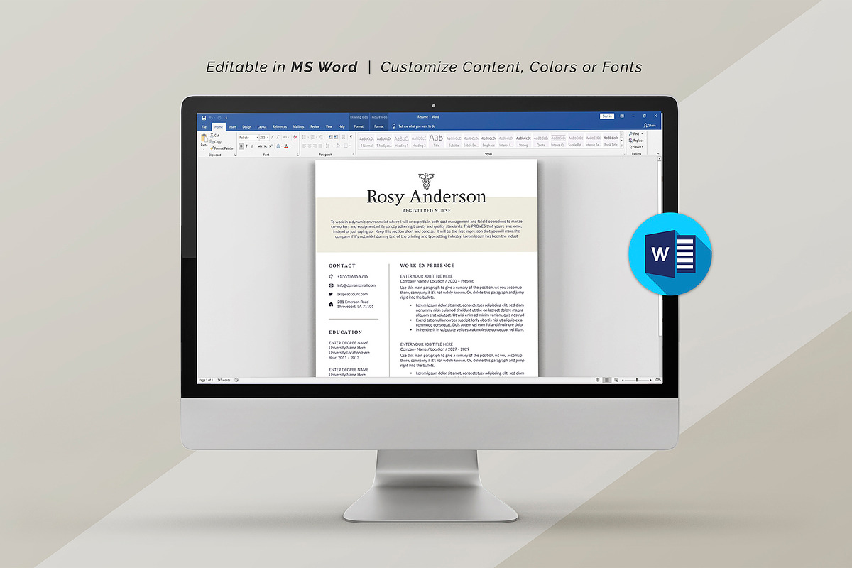 Nurse Resume, a Resume Template by DesignDevisers (Photo 8 of 10)