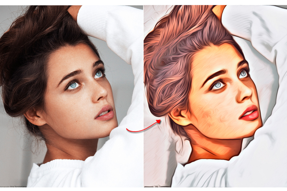 (SALE 85%) Oil Paint PS Action, an Action Add-On by Linspace (Photo 3 of 6)