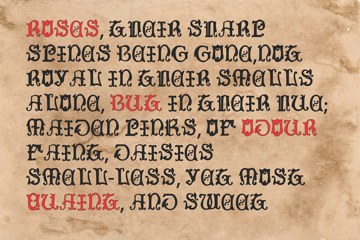 REZNOR, a Blackletter Typeface preview 4