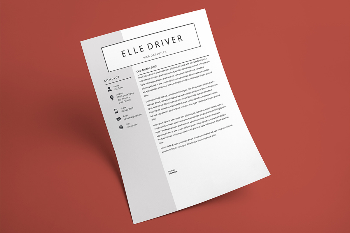 Simple Elegant Word Resume Template, a Resume Template by Rustype (Photo 3 of 5)
