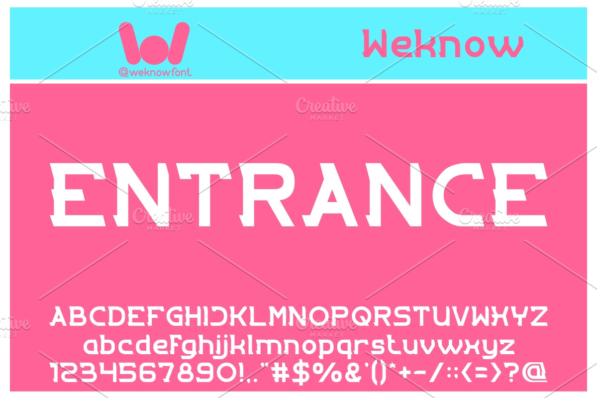 Entrance font, a Font by weknow (Photo 1 of 5)