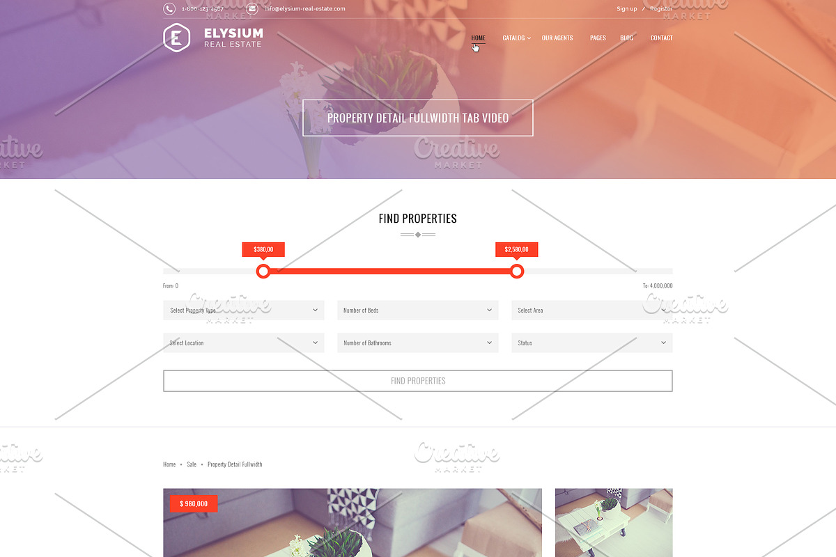 Elysium - Real Estate PSD Template, a Websites & App Template by ArtStyles (Photo 15 of 29)