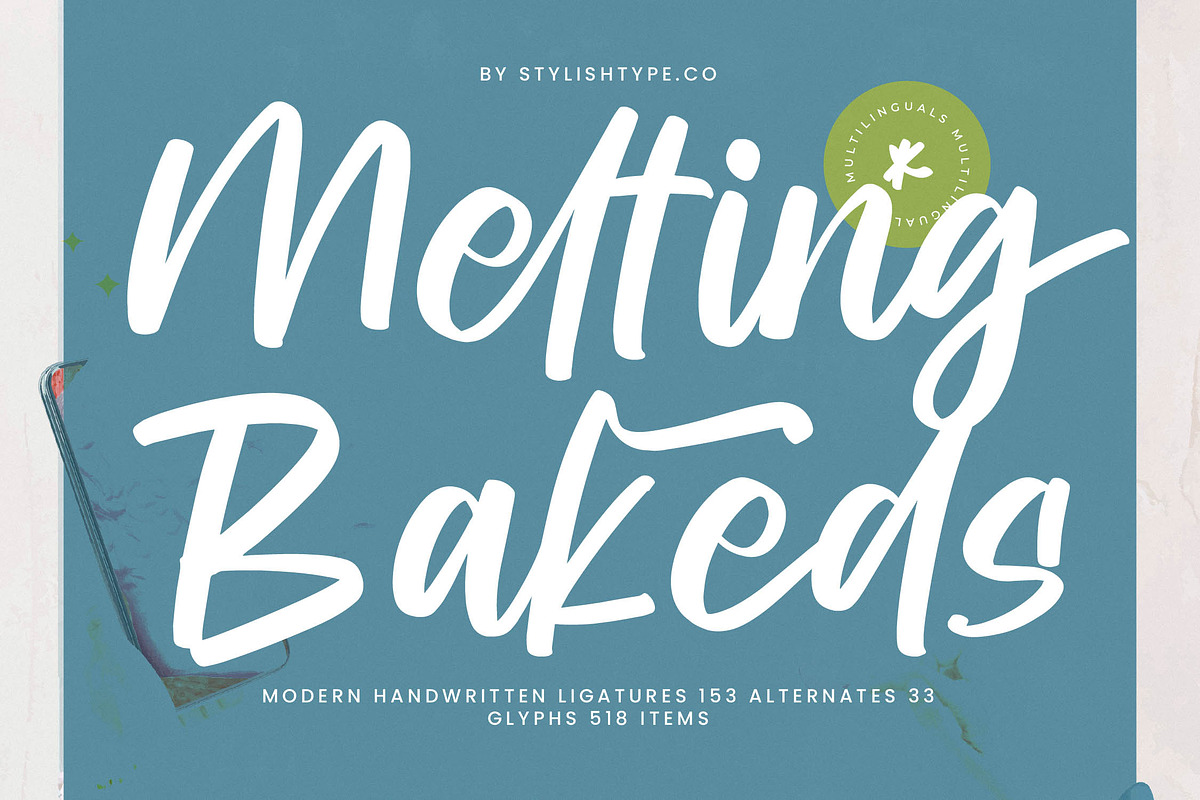 Melting Bakeds Modern Handwritten, a Script Font by stylishtype.co (Photo 1 of 20)