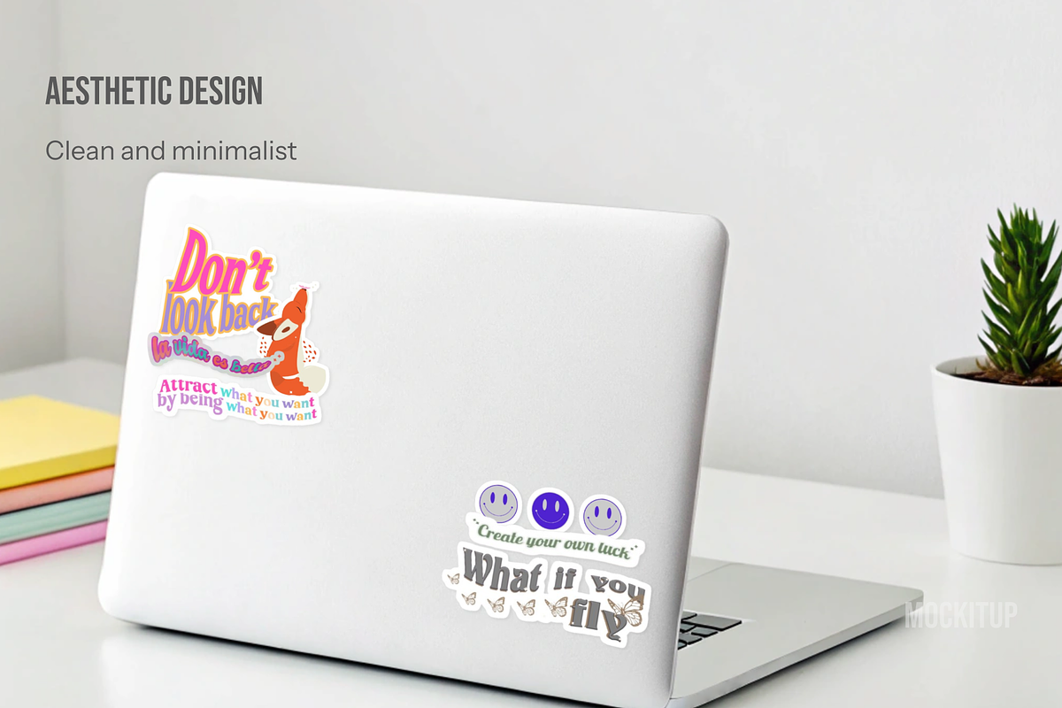 Laptop Backside Sticker Mockup, a Mac Mockup by Mock It Up (Photo 2 of 7)