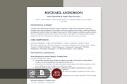 ATS Resume / CV Template Clean, a Resume Template by Anjum Ilyas (Thumbnail 1 of 7)