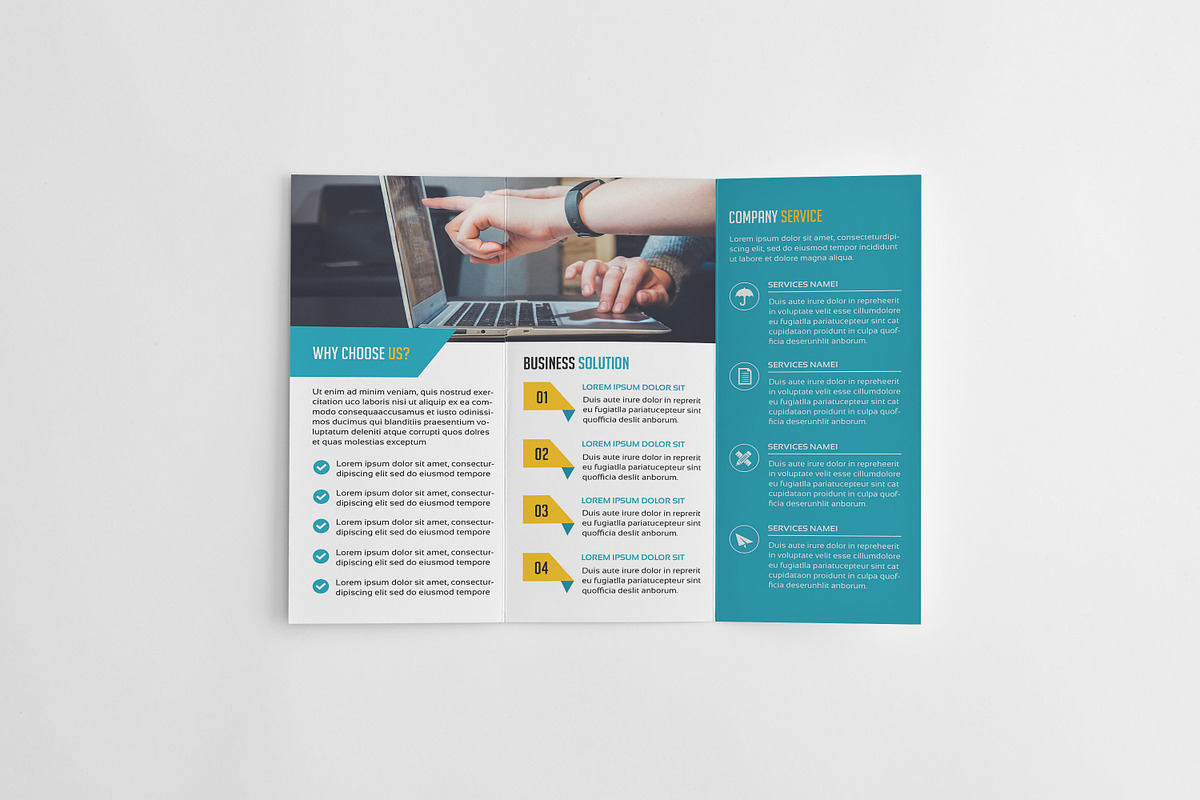 Business Trifold Brochure, a Brochure Template by Template Shop (Photo 5 of 5)