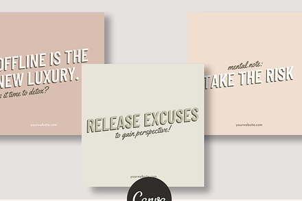 15 Bold Quotes Canva Templates