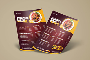 Creative Food Menu Flyer Template, a Flyer Template by vectorlnk