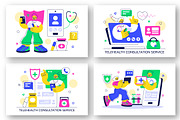 10 Telehealth Consultation Service, a Healthcare Illustration by denayunebgt (Thumbnail 3 of 4)