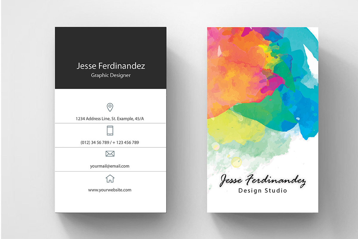 Artistic Business Card Template, a Business Card Template by M6 Gallery (Photo 3 of 5)