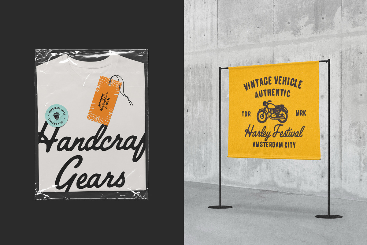 Roadscript – Retro Font Duo, a Script Font by Edignwn Type (Photo 8 of 14)