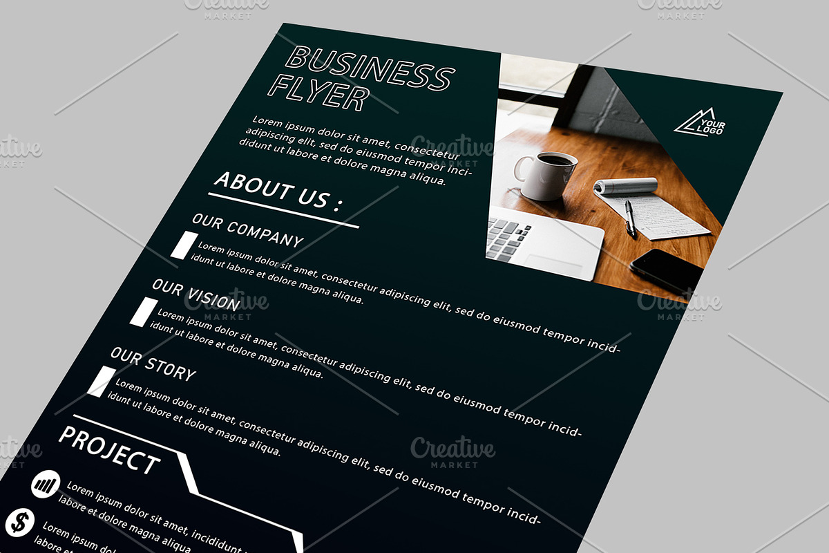 Business Flyer Template, a Flyer Template by As Studio (Photo 3 of 4)
