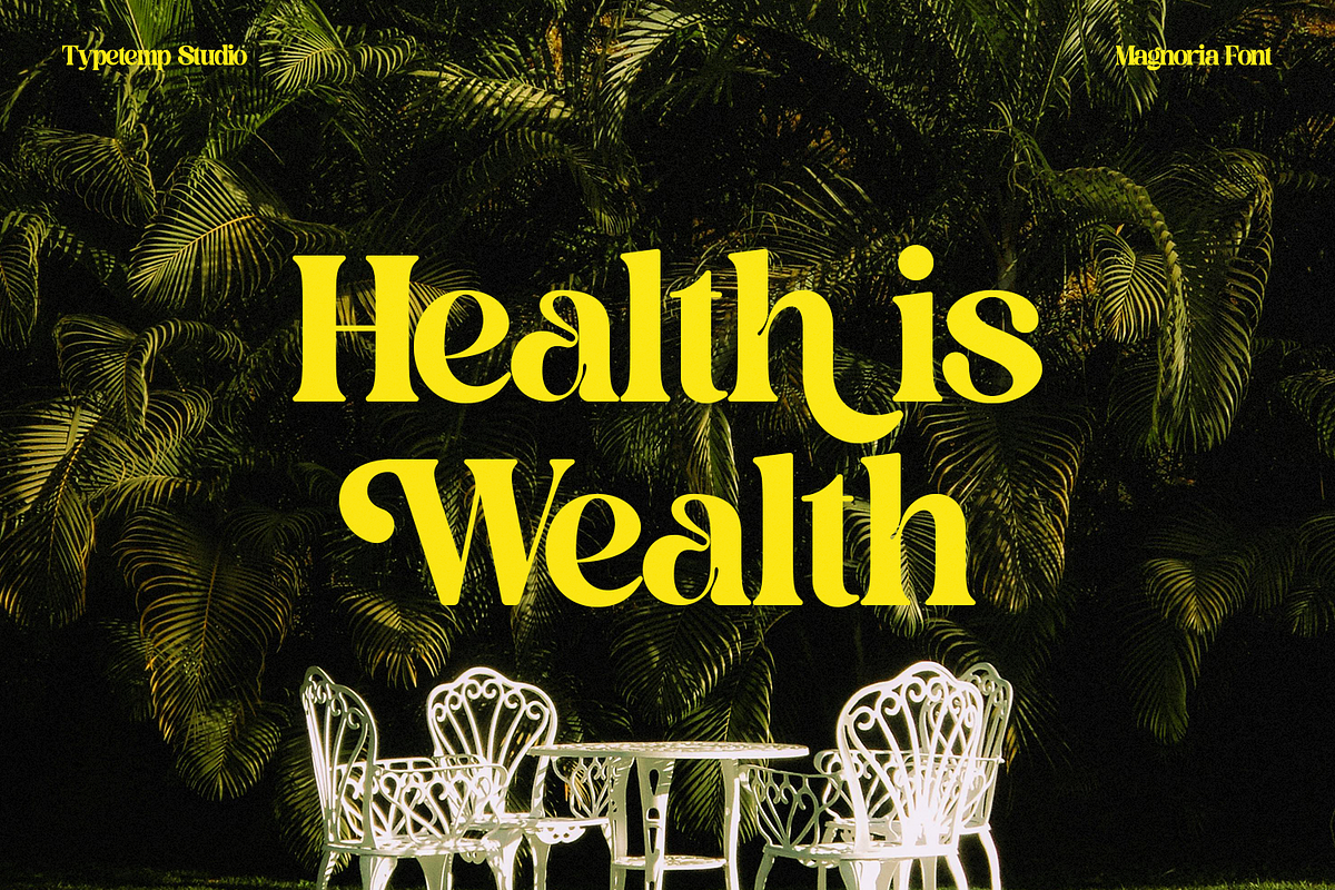 Magnoria – A Playful & Groovy Retro, a Sans Serif Font by Typetemp Studio (Photo 13 of 19)