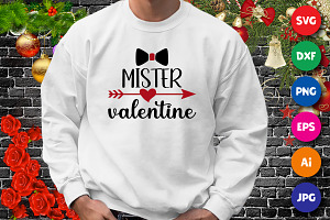 Mister Valentine Shirt SVG