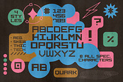Quark | Y2K Block Type, a Sans Serif Font by Artifact Bazaar (Thumbnail 7 of 9)