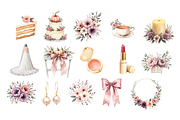 Autumn Pastel Wedding Clipart Bundle, a Decorative Illustration by Anca Digital Vibe (Thumbnail 2 of 6)