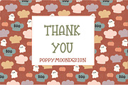 Boo Bakery clipart & pattern set, an Illustration by Poppymoondesign (Thumbnail 5 of 5)