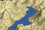 Mountain terrain with lake, an Environmental 3D Model by konstantin.ermolaev (Thumbnail 7 of 11)