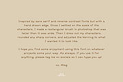 Wanted, a Sans Serif Font by MEG BURK CHOI (Thumbnail 3 of 3)