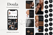 175 Doula Social Media BUNDLE, a Social Media Template by PatternLab. (Thumbnail 1 of 9)