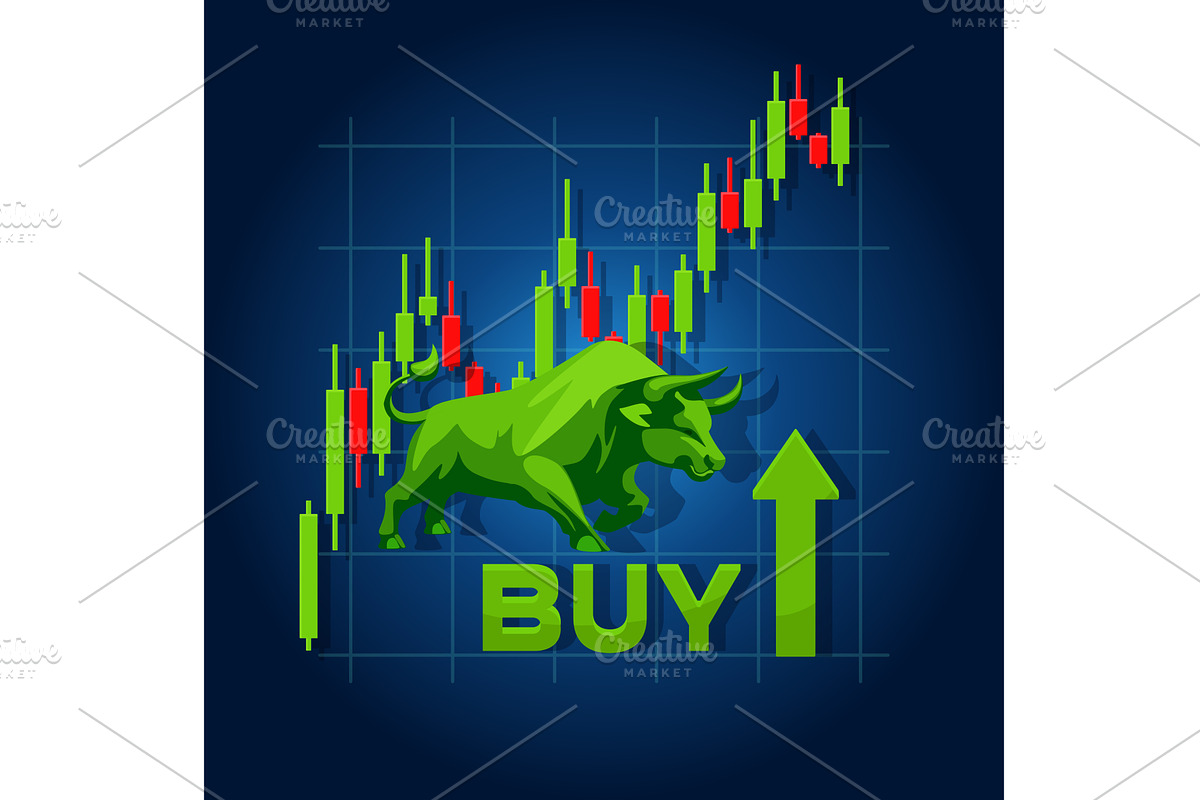 Bull Market Buy Signal with Up Arrow, a Finance Illustration by BabySofja