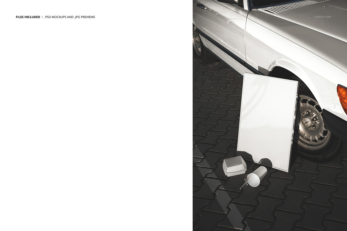 Fast Food Branding Poster Mockup, a Packaging Mockup by creatsy5 (Photo 2 of 6)