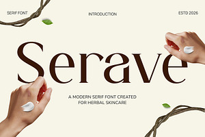 Herbal Skincare - Serave Font