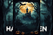 DARK HALLOWEEN FLYER TEMPLATE, a Flyer Template by Griffin Designs (Thumbnail 3 of 3)