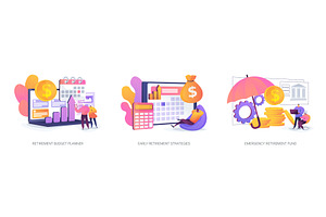 Retirement Budgeting, Safety, a Finance Illustration by Visual Generation