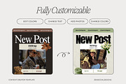 Content Creator Instagram Templates, a Social Media Template by ZenSocialDesigns (Thumbnail 6 of 9)