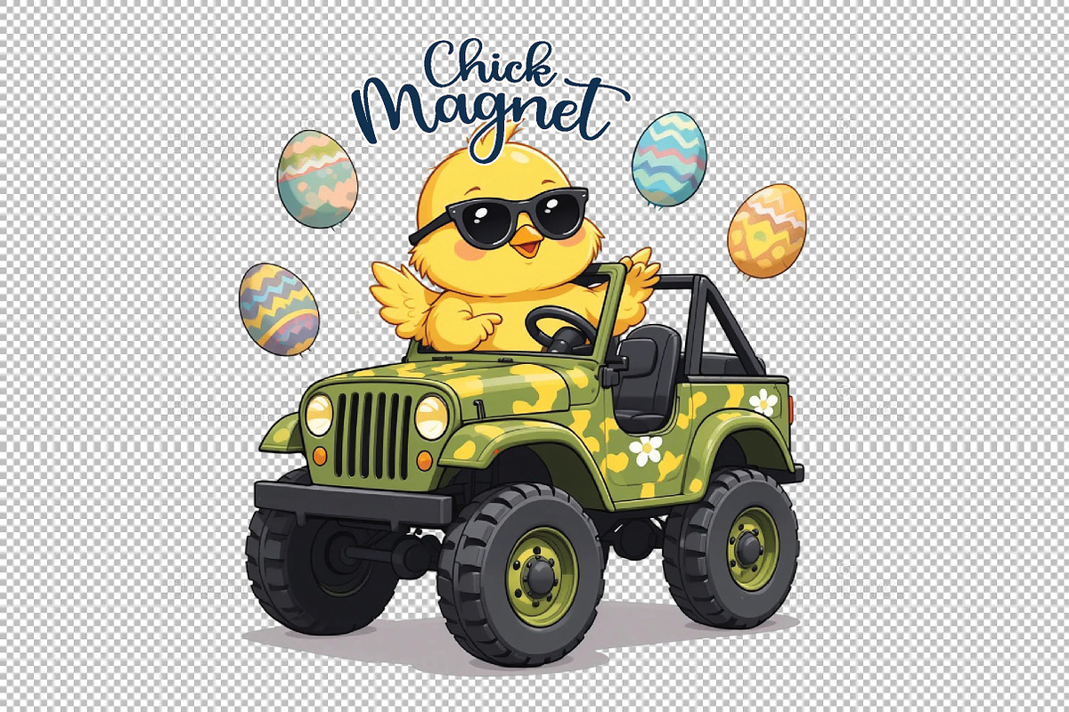 Chick Magnet PNG ,Cute Easter PNG, an Illustration by Sublimation Artist (Photo 2 of 6)