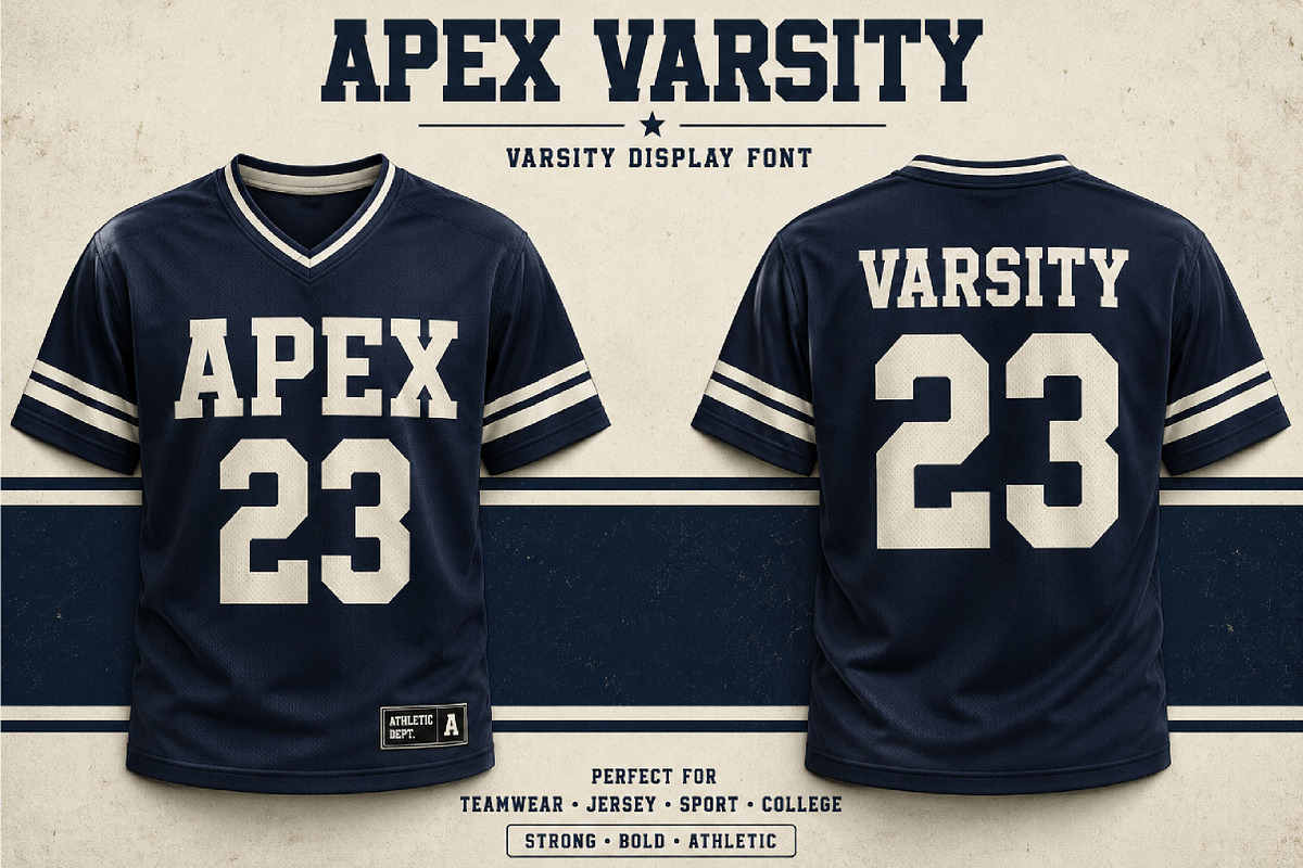 APEX VARSITY, a Slab Serif Font by Wow Magic (Photo 2 of 4)