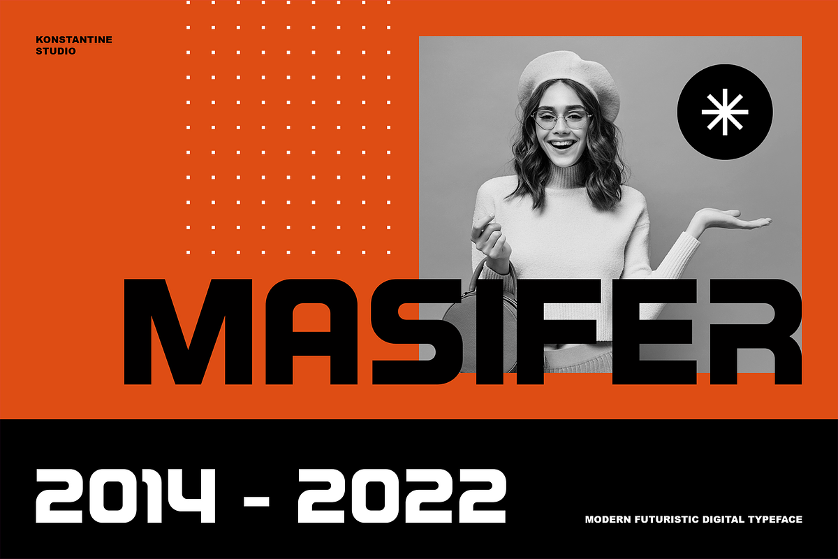 Masifer – Sporty Futuristic Fonts, a Sans Serif Font by Konstantine Studio (Photo 1 of 3)