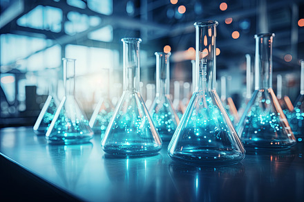 Lab chemistry or science research an, an Abstract Photo by Pixeness
